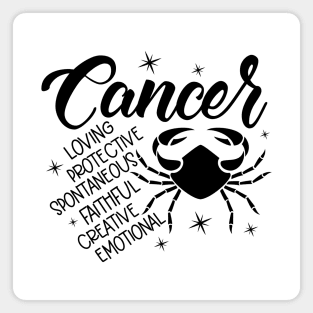 Cancer Zodiac Sign Positive Personality Traits Magnet